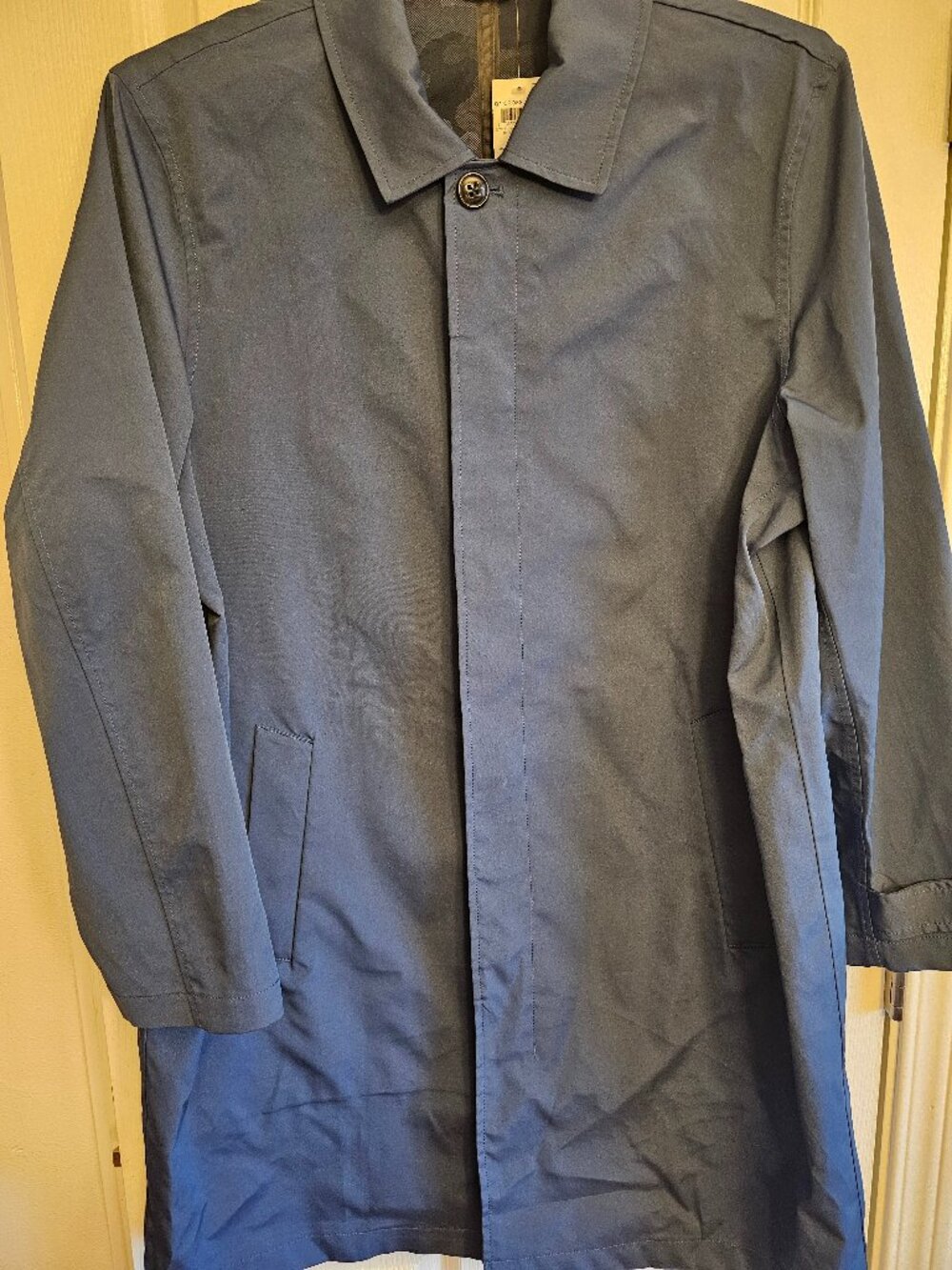 Mens Overcoat Alfani from Macy's slate blue XL